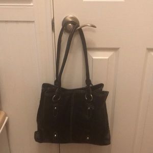 COPY - Merona Dark Brown Faux Leather Handbag.